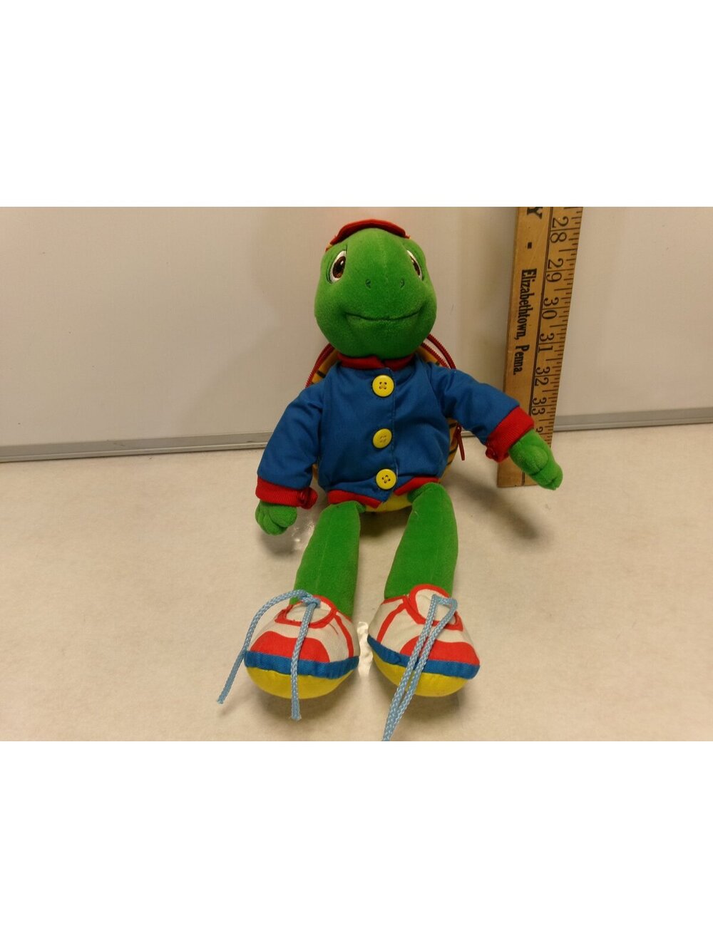 Franklin the Turtle Plush Dress Up Zip Shell Hat Laces Scholastic
